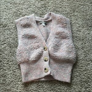 Women's Pink Sweater Vest